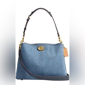 Coach Willow Shoulder Bag Indigo NWT